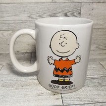 CHARLIE BROWN “Peanuts” Good Grief! Coffee Cup Mug EUC w/Gift Box Innova... - £7.04 GBP