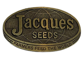 Nice 1977 Vintage JACQUES Seeds Farmers Feed The World Brass Tone Belt B... - £5.79 GBP