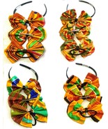 African Fabric Ankara Kente Print Hair Bow .Headband, Ponytail, Clip- Ch... - $9.05 CAD+