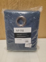 No 918 Lichtenberg 40x96&quot; Single Panel Blue Textured Blackout - £22.06 GBP