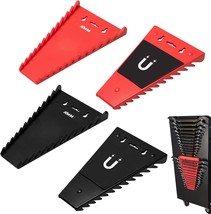 Amm 4 Pack Magnetic Wrench Organizer, 48-Slot Magnetic Wrench Holder, 6Mm-24Mm - $30.70