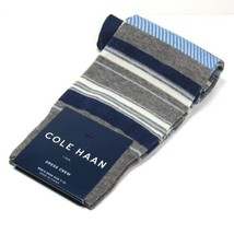 Cole Haan Men&#39;s Striped Dress Socks Gray Heather Multicolor One Size - $12.50