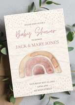 Personalized Boho Baby Shower Invitation | C - £7.98 GBP