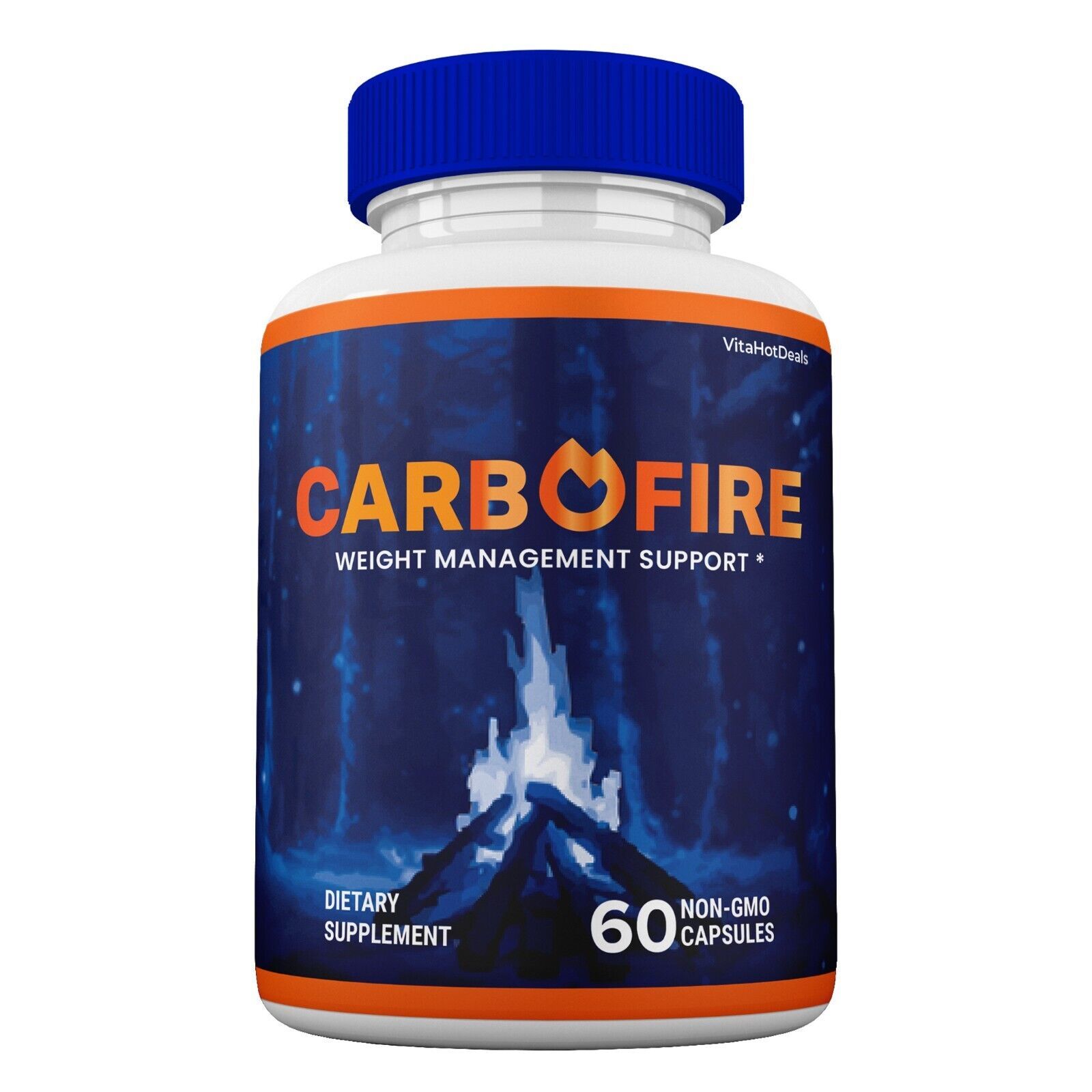 1 Pack Carbofire Capsules Maximum Strength Formula Carbo Fire Pills Supplement