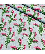 Pink Coral Vine Floral Fabric Quilt Nouvelle by RJR Fashions 100% Cotton... - £9.43 GBP