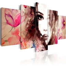 Tiptophomedecor Abstract Canvas Wall Art - Poetry Of Whisper - Stretched &amp; Frame - £73.06 GBP+