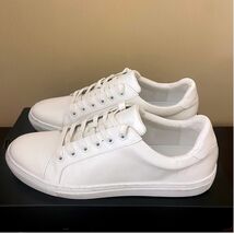 Banana Republic Mens White Low Top Sneakers 662548 Size 12 Classic Minim... - $49.49