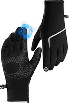 Winter Gloves for Men Women, Anti Slip Touch Screen Gloves Cycling (Size:L) - £9.90 GBP