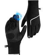 Winter Gloves for Men Women, Anti Slip Touch Screen Gloves Cycling (Size:L) - £9.87 GBP