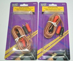 Lot of 2 Road Gear 6ft Car Audio Interconnect Cords / Gold Plated Connec... - $17.82