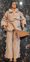 Vintage 1993 Davy Crockett Doll Disney Mattel #10308 W/ Satchel - £27.38 GBP