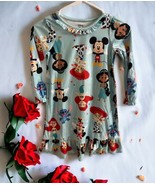 NWT Disney 100 Kids Girls Sizes 6 Night Gown Pajama Dress Jessie Mickey ... - $30.64