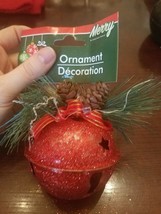 Red Ball Bell Christmas Ornament - £10.53 GBP