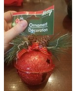 Red Ball Bell Christmas Ornament - $13.37