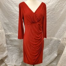 Lauren Ralph Lauren Women&#39;s Long Sleeve Red Dress, Size 10 - $49.49