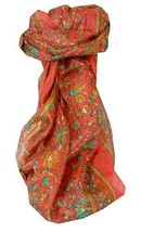 Mulberry Silk Traditional Long Scarf Wagh Blush by Pashmina &amp; Silk - £19.12 GBP