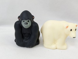 Fisher Price Little People Black Gorilla Polar Bear Lot 2014  - £6.96 GBP