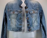 MM) Old Navy Women&#39;s Denim Blue Jean Jacket Large Trucker Button Front Coat - $361.51 MXN