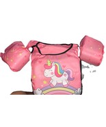 Pink Unicorn Swim Vest user age:2-6 years weight: 30-66 lbs. - $19.68