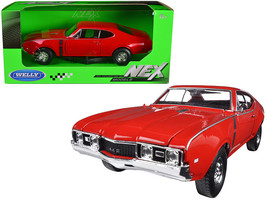 1968 Oldsmobile 442 Red 1/24 Diecast Model Car by Welly - £29.29 GBP