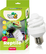Mini UVA UVB Reptile Light 5.0 5W, UVB Bulb for Chameleons Turtle Gecko Lizard - £20.76 GBP