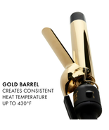 &quot; Pro Signature Gold Curling Iron - 1-1/4&quot; Barrel for Perfect Curls in G... - £30.46 GBP