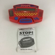 STOP! Electronic Fill In The Blank Word Game Handheld Toy Tiger Vintage 1998 - £19.11 GBP