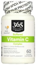 10/27 365 by Whole Foods Market, Buffered Vitamin C Complex, Vegan, 60 C... - $16.82