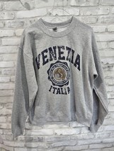 Venezia Italia Pullover Grey Gildan Size Medium Sweatshirt Vtg 80s 90s Gray - $570.99 MXN