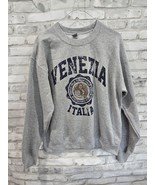 Venezia Italia Pullover Grey Gildan Size Medium Sweatshirt Vtg 80s 90s Gray - $570.99 MXN