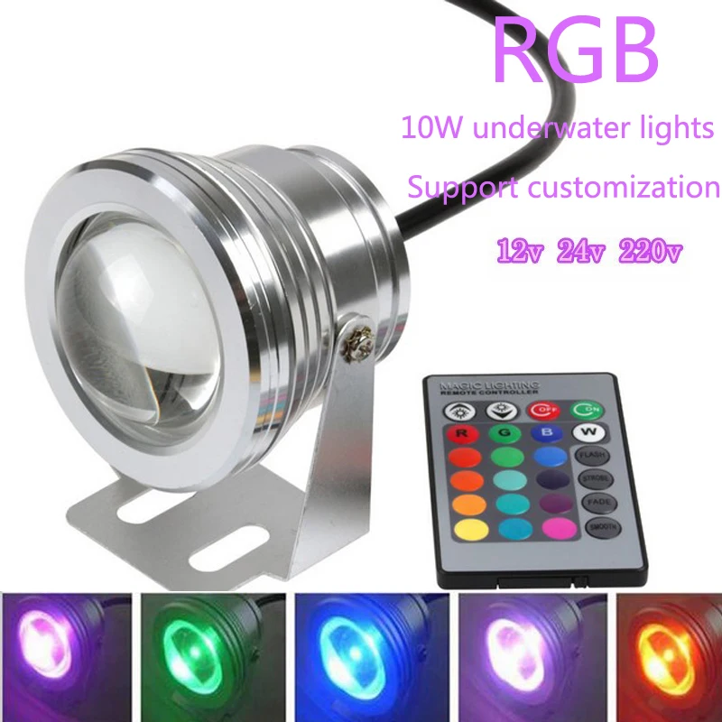 High Quality Waterproof 10W RGB LED DC 12V Outdoor 16 Color Changing Flood Spot  - £152.97 GBP