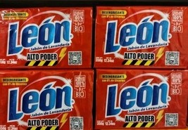 4X LEON LAUNDRY BARS ( JABON LAVANDERIA DE BARRA  ) 4 OF 350g EA- FREE S... - $36.15 CAD