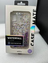 NEW Case-Mate - Iphone XR Case - Glow Waterfall - Iphone 6.1 - Purple Glow - £6.71 GBP