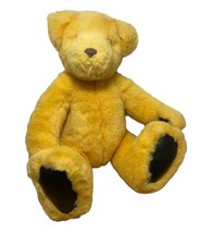 Gund Victoria&#39;s Secret  gold bear faux leather paws No Ribbon Plush 1992... - $13.20