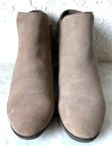 Blondo Waterproof Villa Taupe Suede Side Zip Ankle Boots - Women&#39;s 7M - £38.02 GBP