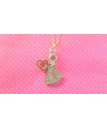 Vintage angel crystal heart pendant - €7,80 EUR