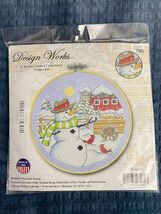 Design Works 6" Round Counted Cross Stitch Picture Kit "Winter" *NEW* ff1 - $13.99