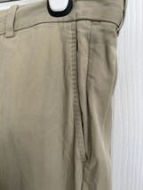 Tommy Bahama 90% Silk 10% Cotton Blend Pants Men 35x32 Biege Flat Front Tan - £13.07 GBP
