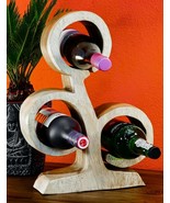 Wine Rack Wood Bottles Solid Table Decoration Acacia Tree Bottle Holder ... - $104.94