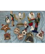 Mixed Lot of 15 Various Christmas Ornaments Hallmark &amp; Decorations - £20.55 GBP