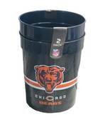 Set Of 2 Chicago Bears Plastic Drinking Beer Glasses 22oz. Fathers Day D... - £10.32 GBP