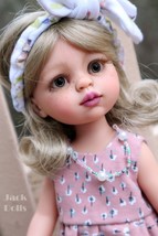 Custom OOAK Paola Reina Doll MARGEAUX Artist Repaint Blonde Hair Hazel Eyes - £275.34 GBP