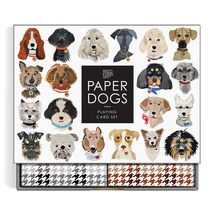 Galison Paper Dogs Playing Card Set - Two Deck Card Set Featuring 50 Dog... - $14.18