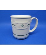 Longaberger Woven Traditions Green On White Coffee Mug 4&quot; H X 3 1/2&quot; W VGC - £7.11 GBP