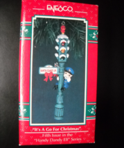 Enesco Christmas Ornament 1992 It&#39;s A Go For Christmas Handy Dandy Elf S... - £11.76 GBP