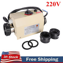 220V 3Kw Electric Water Heater Thermostat Machine Swimming Pool Spa Heater Usa - £155.33 GBP