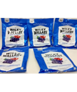 LOT 5x Wiley Wallaby Soft &amp; Chewy Licorice BLUEBERRY POMEGRANATE 4 oz/Pk... - $29.69