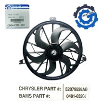 New OEM Mopar Radiator Cooling Fan for 1999-07 Jeep Liberty 52079528AB C... - $239.95