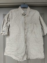 Vintage 90s Natural Issue Geometric Print Shirt Mens XL Short Sleeve - £11.82 GBP