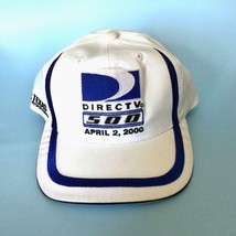 VTG Y2K Direct TV 500 NASCAR Racing White &amp; Blue Snapback Hat Cap Texas ... - £9.96 GBP